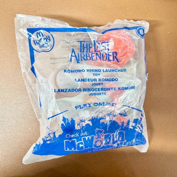 McDonalds Happy Meal Toy 2010 Avatar The Last Airbender Komdoo Rhino Launcher 3+ - Picture 1 of 2